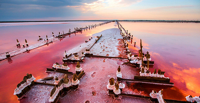 Что посмотреть в Евпатории - Розовое озеро 